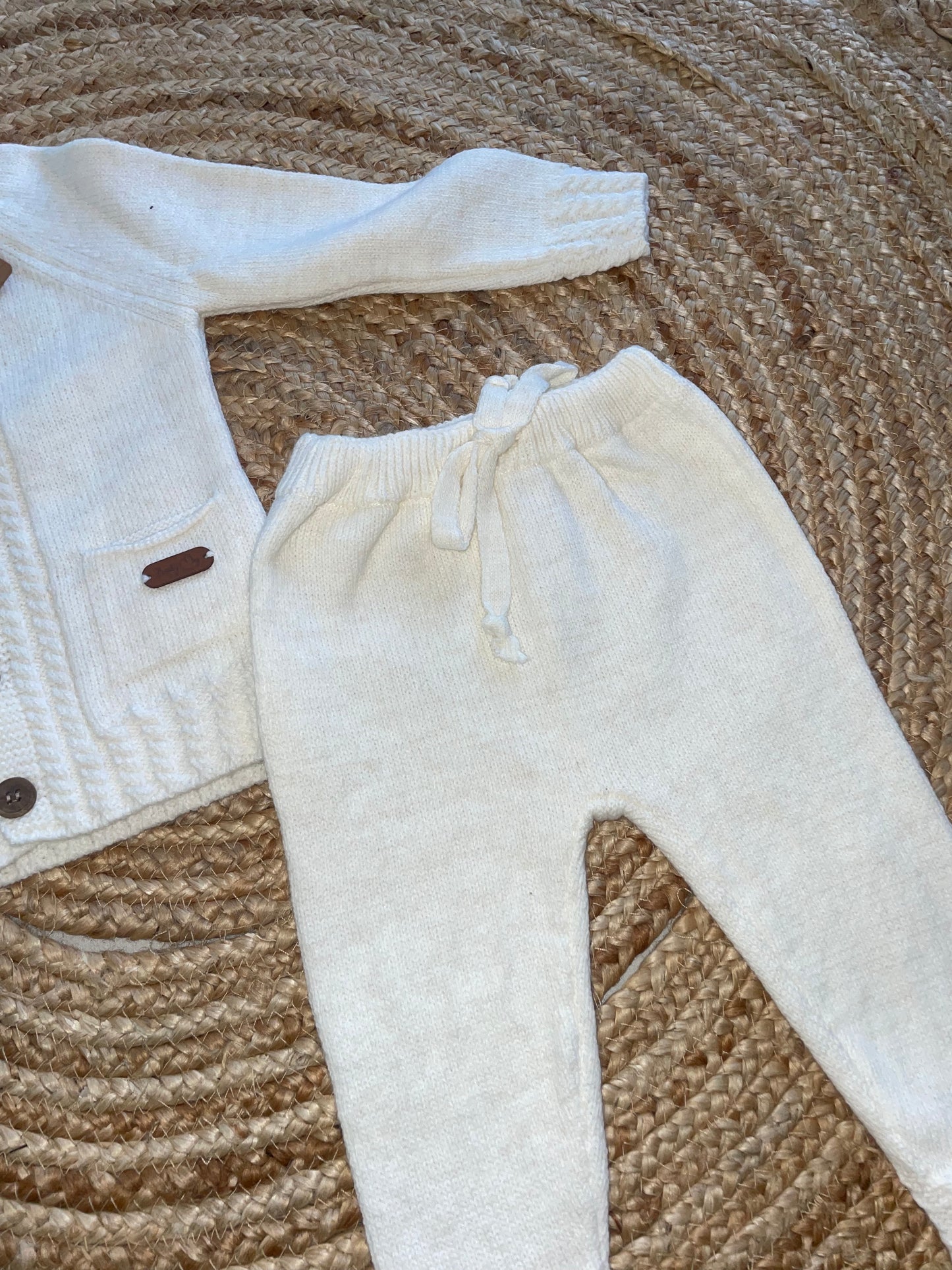 Cable Knit Cardigan Set