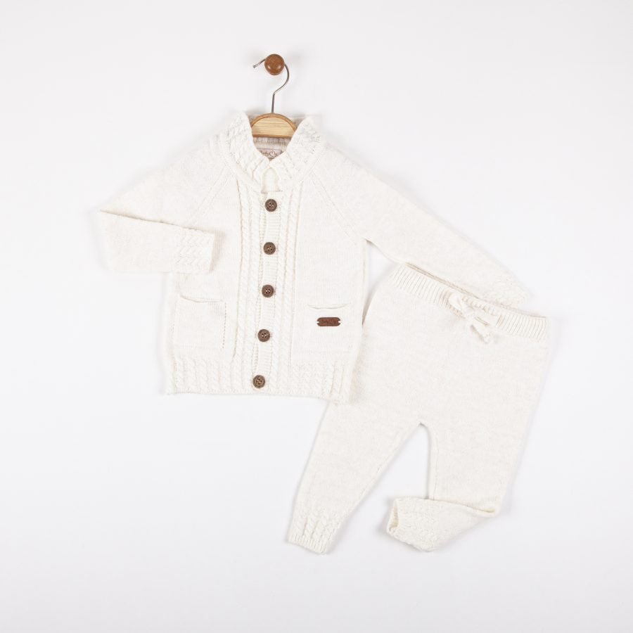 Cable Knit Cardigan Set