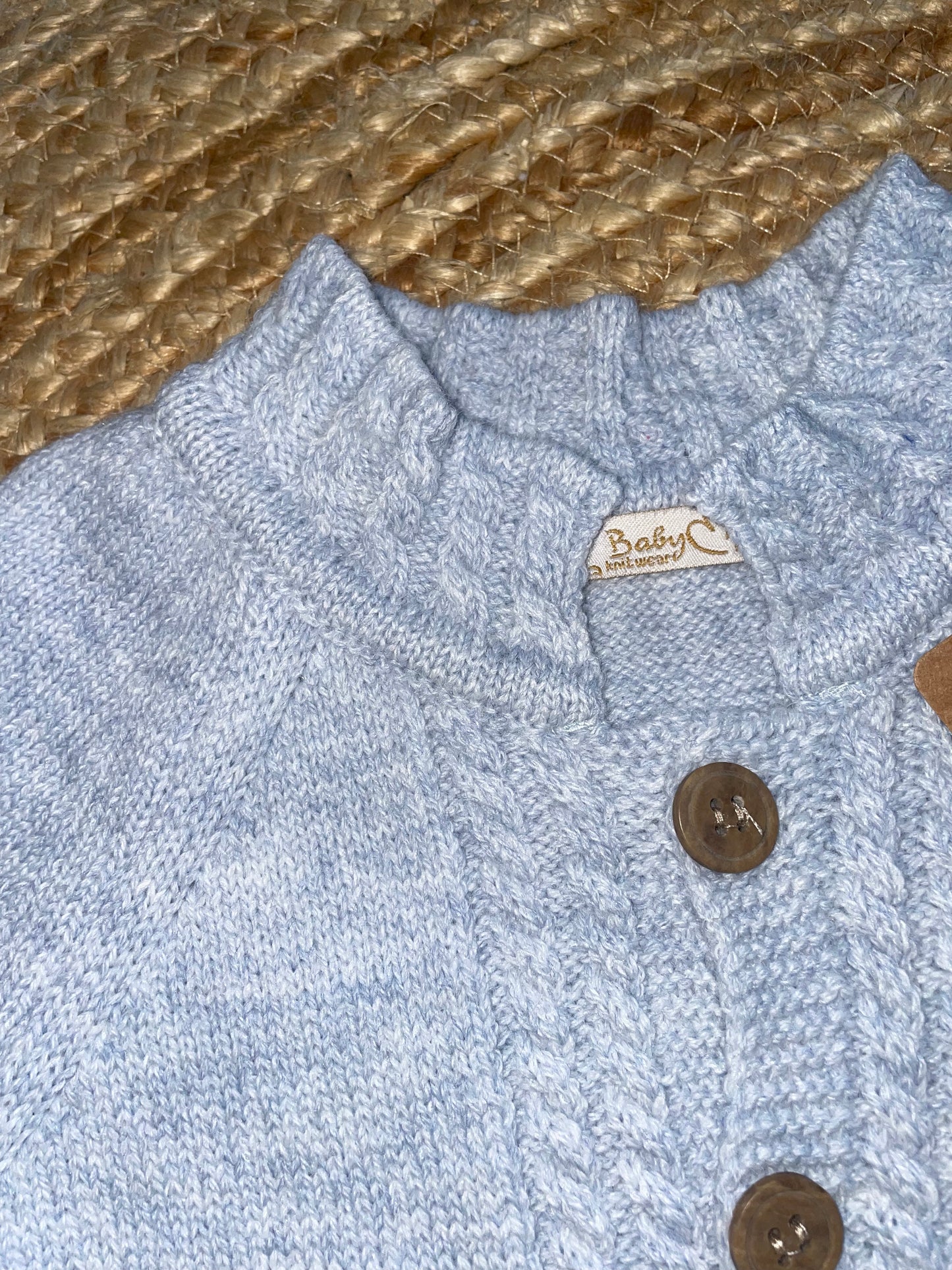 Cable Knit Cardigan Set