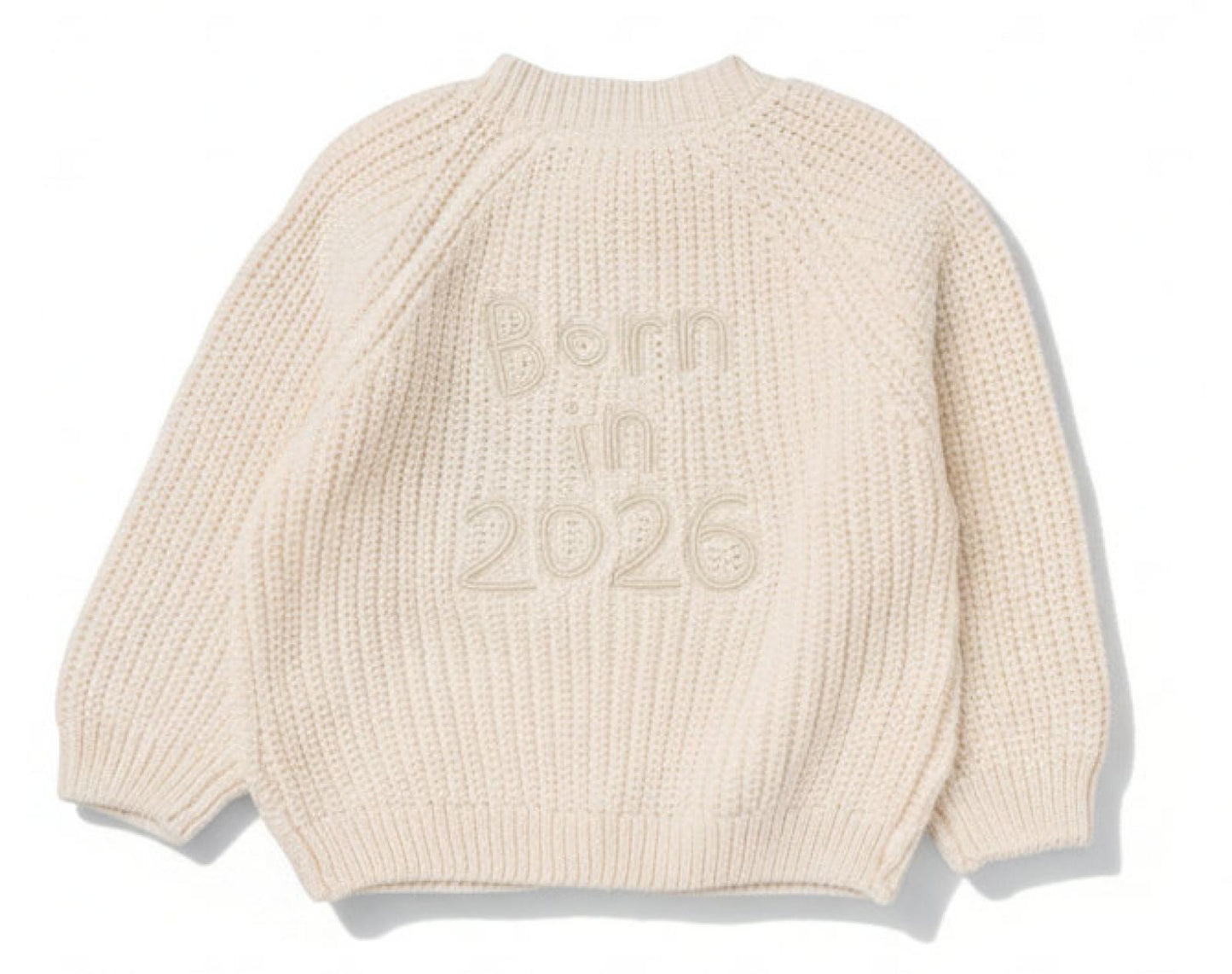 Born in 2026 cotton cardi