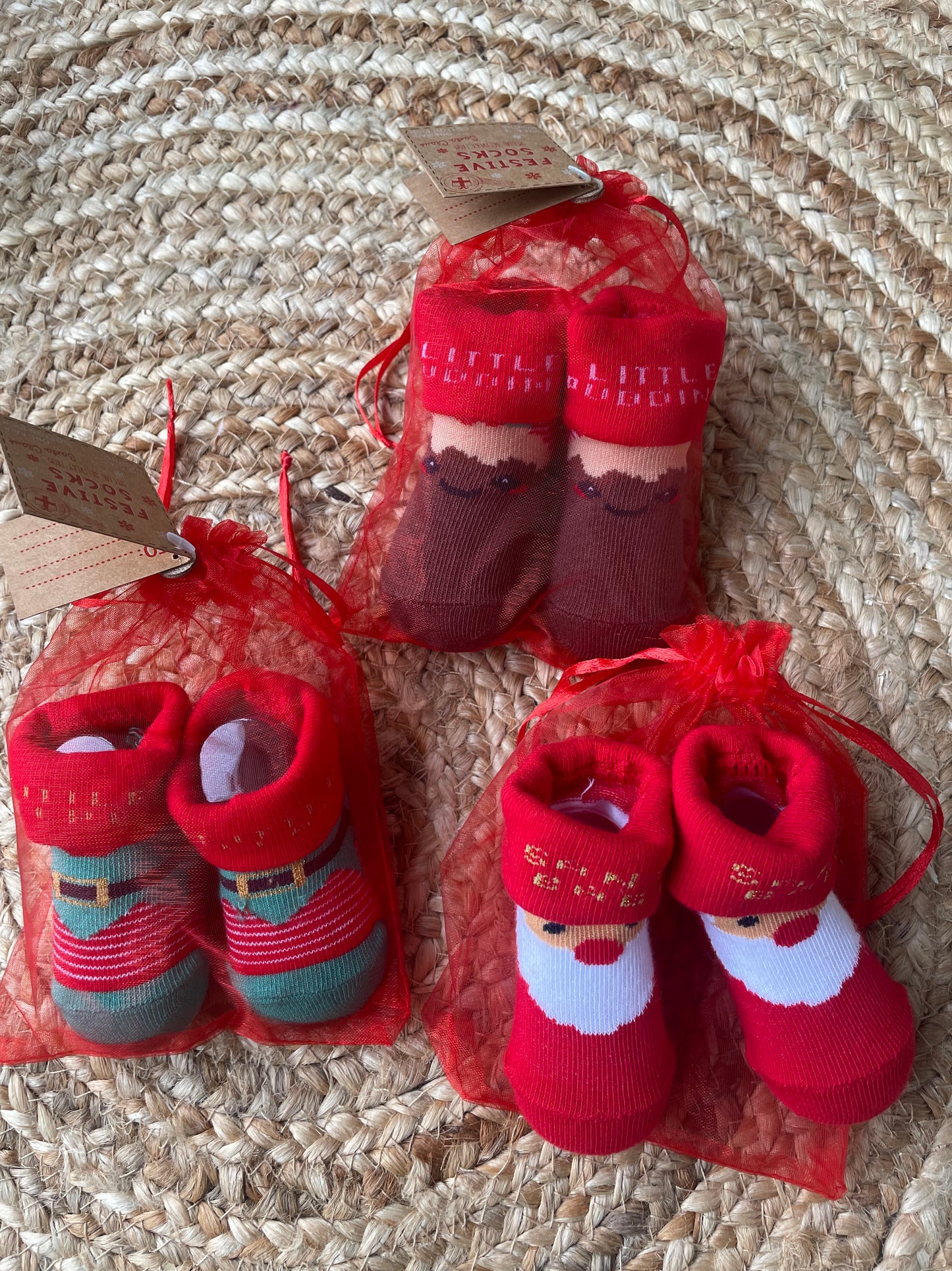 Christmas pudding socks