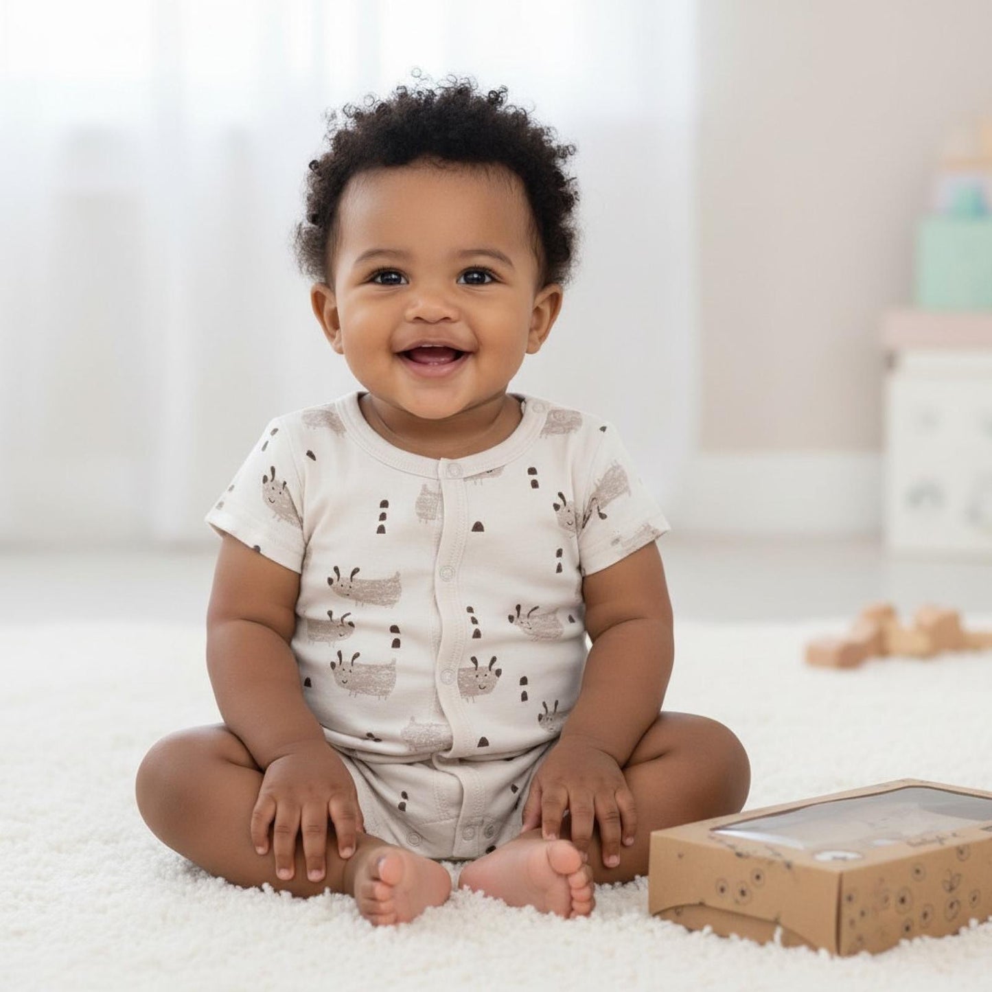 Organic Puppy Romper