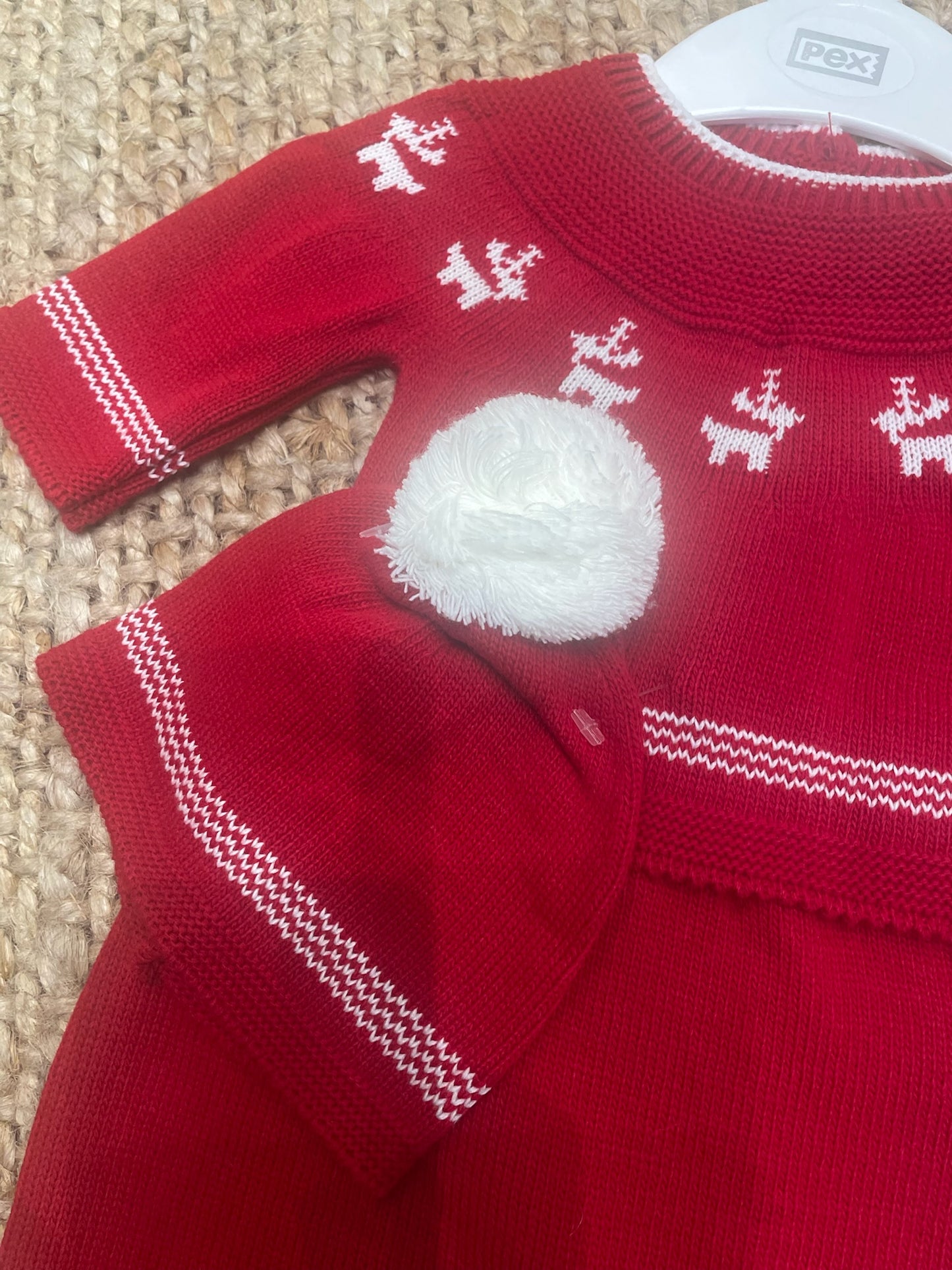 Reindeer knitted 3 piece set