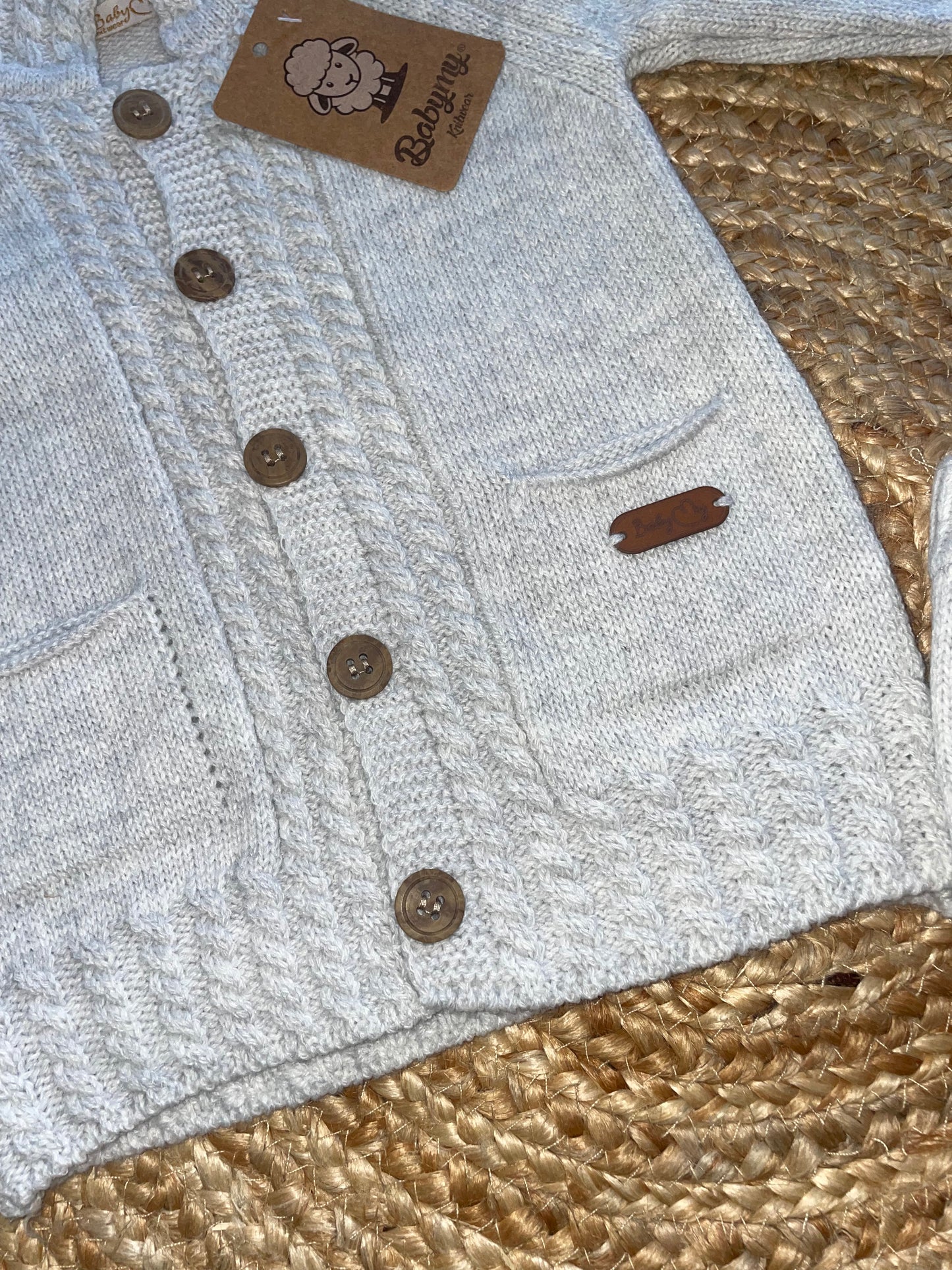 Cable Knit Cardigan Set