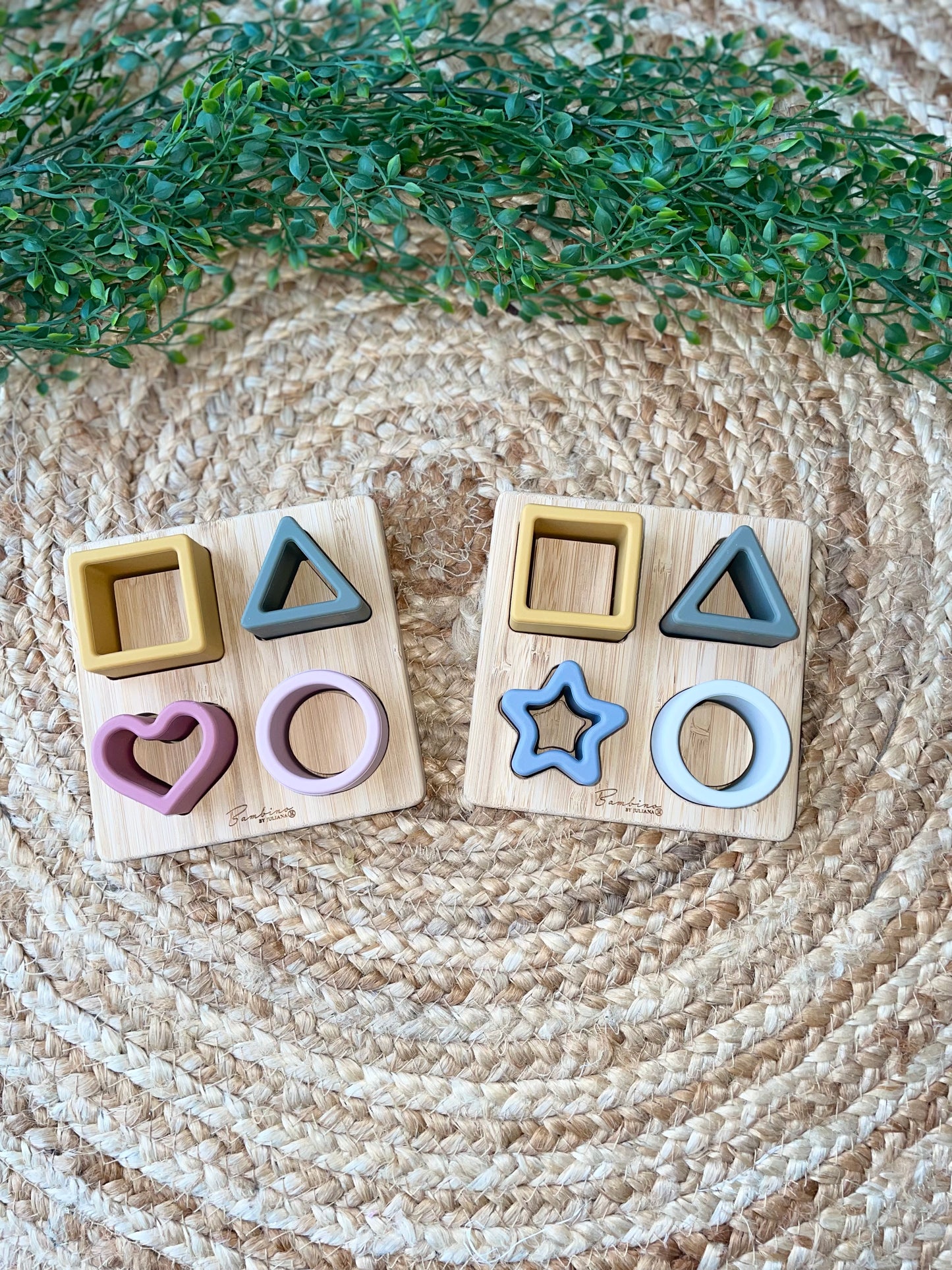 Bamboo/Sillicone Shape Puzzle