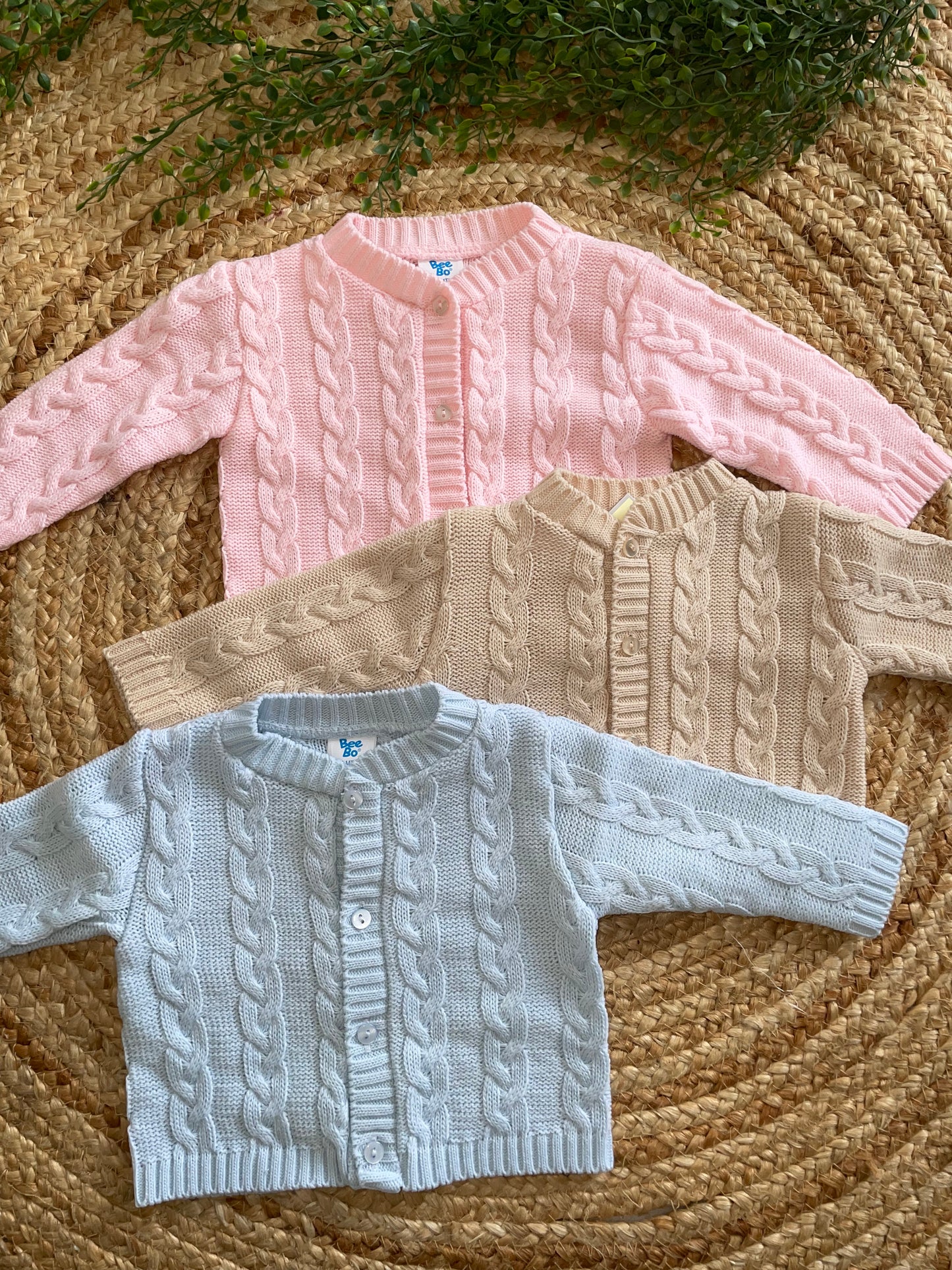 Cable knit cardigan