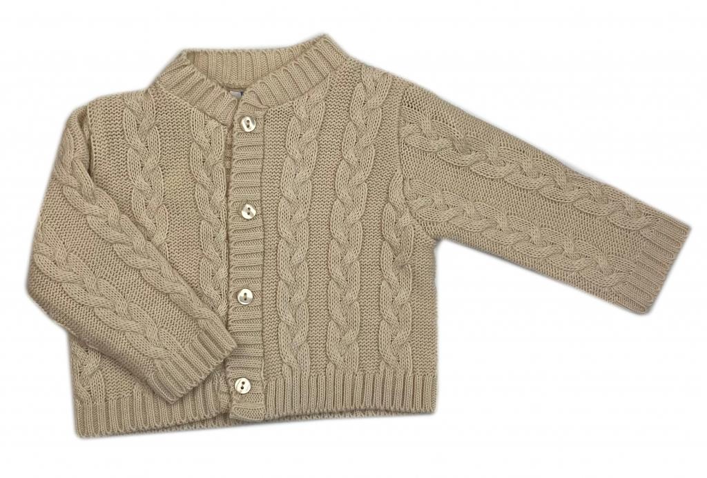 Cable knit cardigan