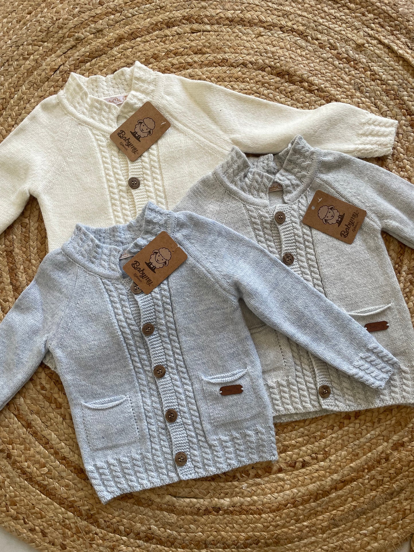 Cable Knit Cardigan Set