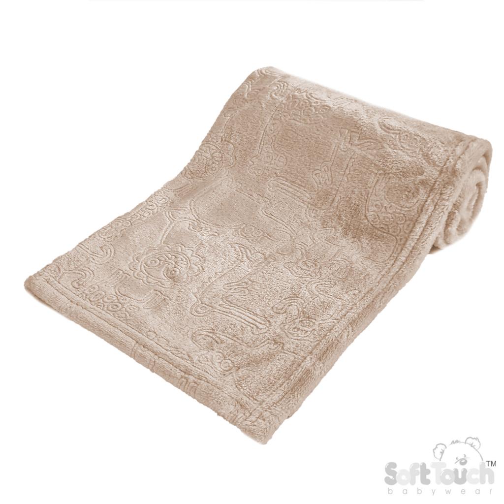 Animals Embossed Wrap Blanket