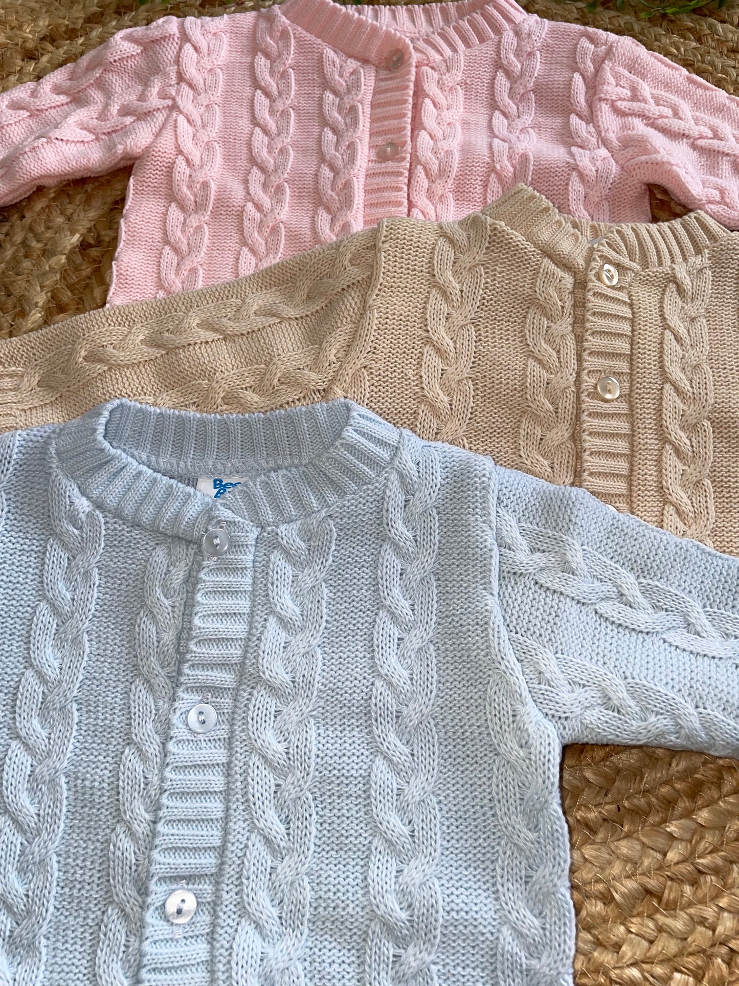 Cable knit cardigan