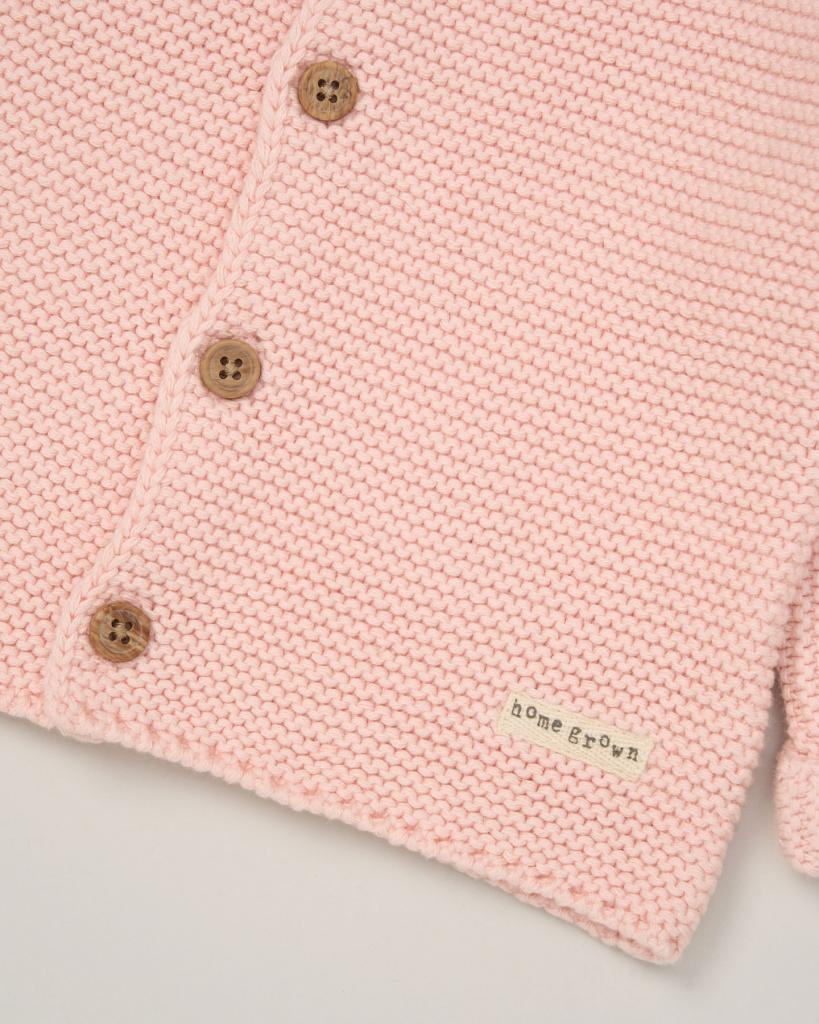 Organic Cardigan - Ballerina Pink
