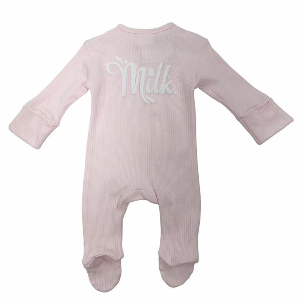 'Milk' Zip Sleepsuit