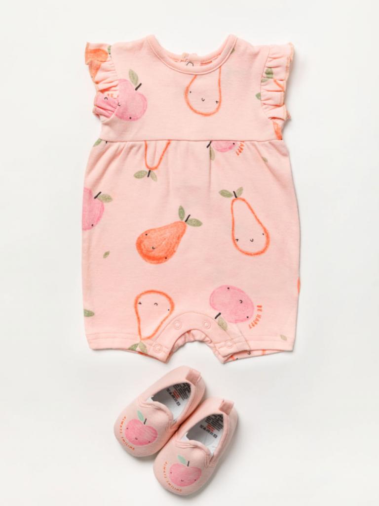 'Apples and Pears' Romper and Shoes
