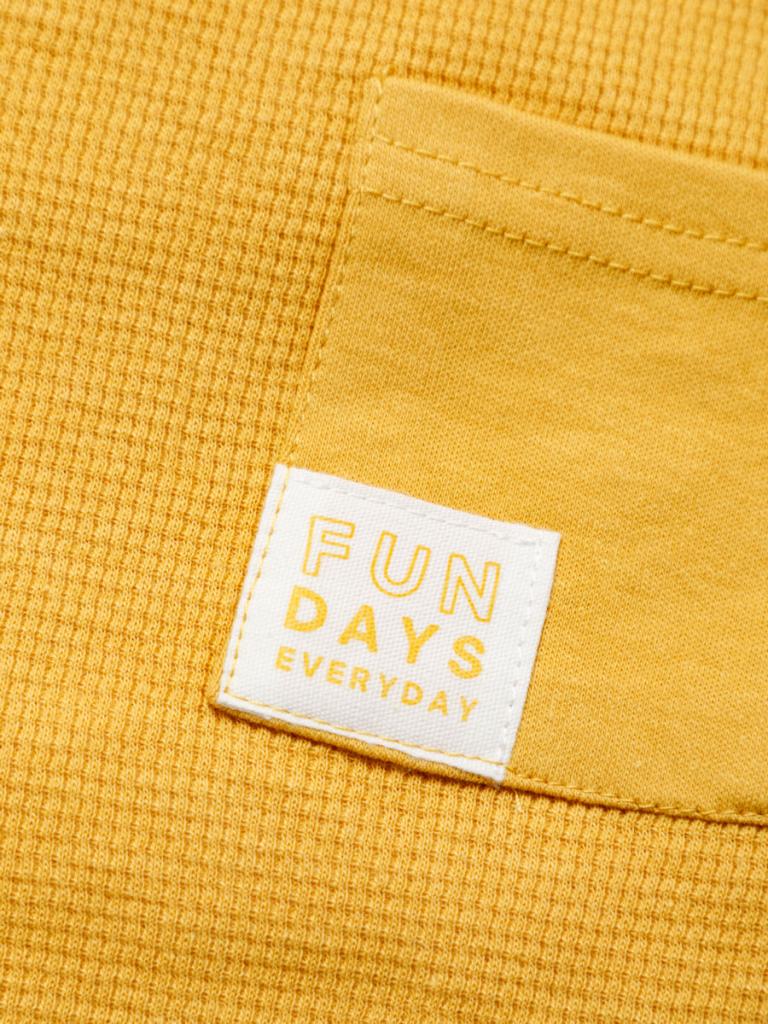 Yellow 'Fun days' Short Set