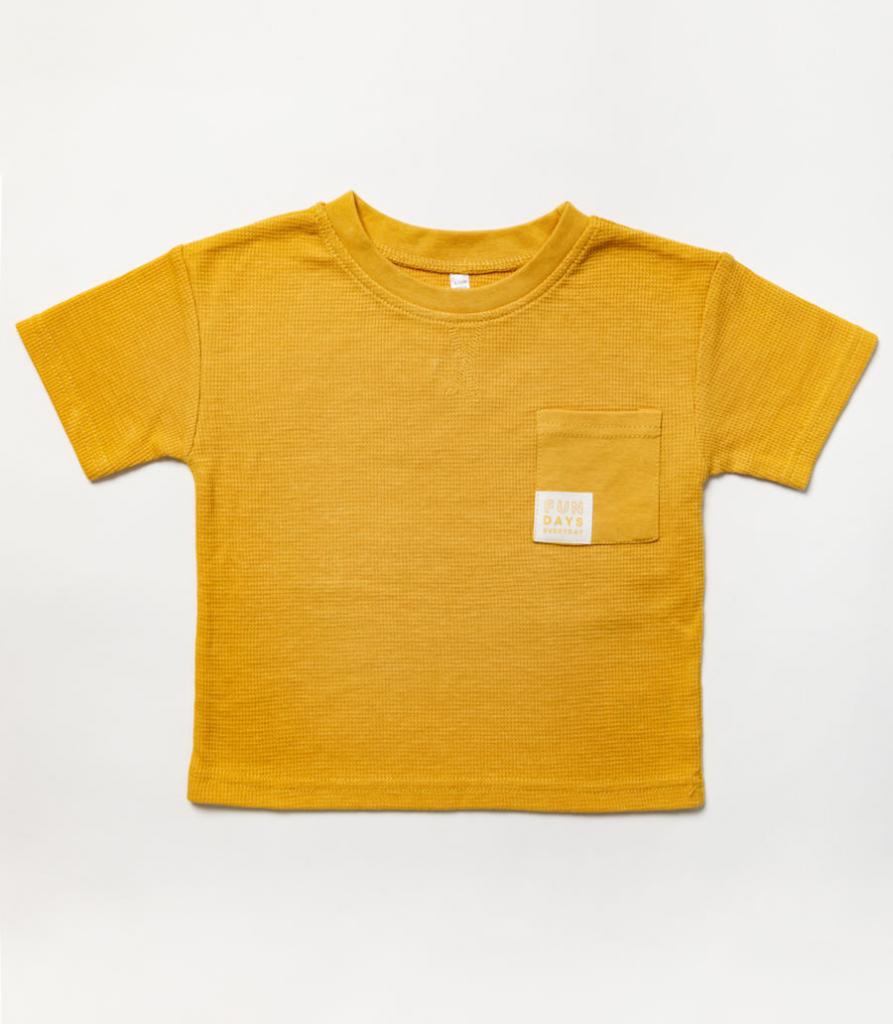 Yellow 'Fun days' Short Set