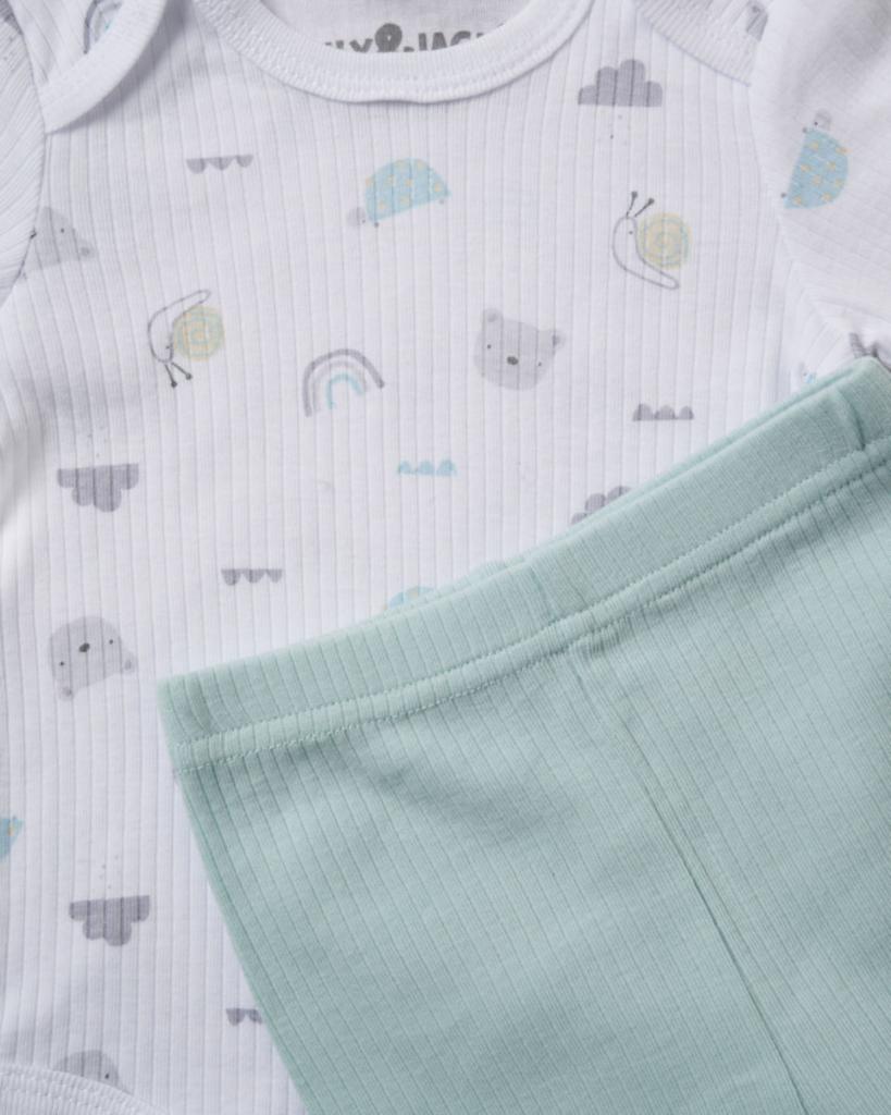 'Teddy bear' Ribbed 10 Piece Set