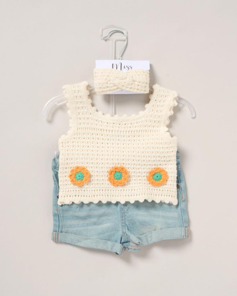 Crochet Sunflower Set