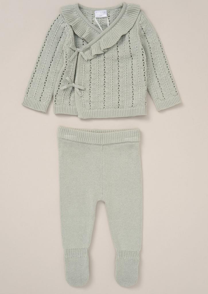 Wrap Frill Knitted Co-ord