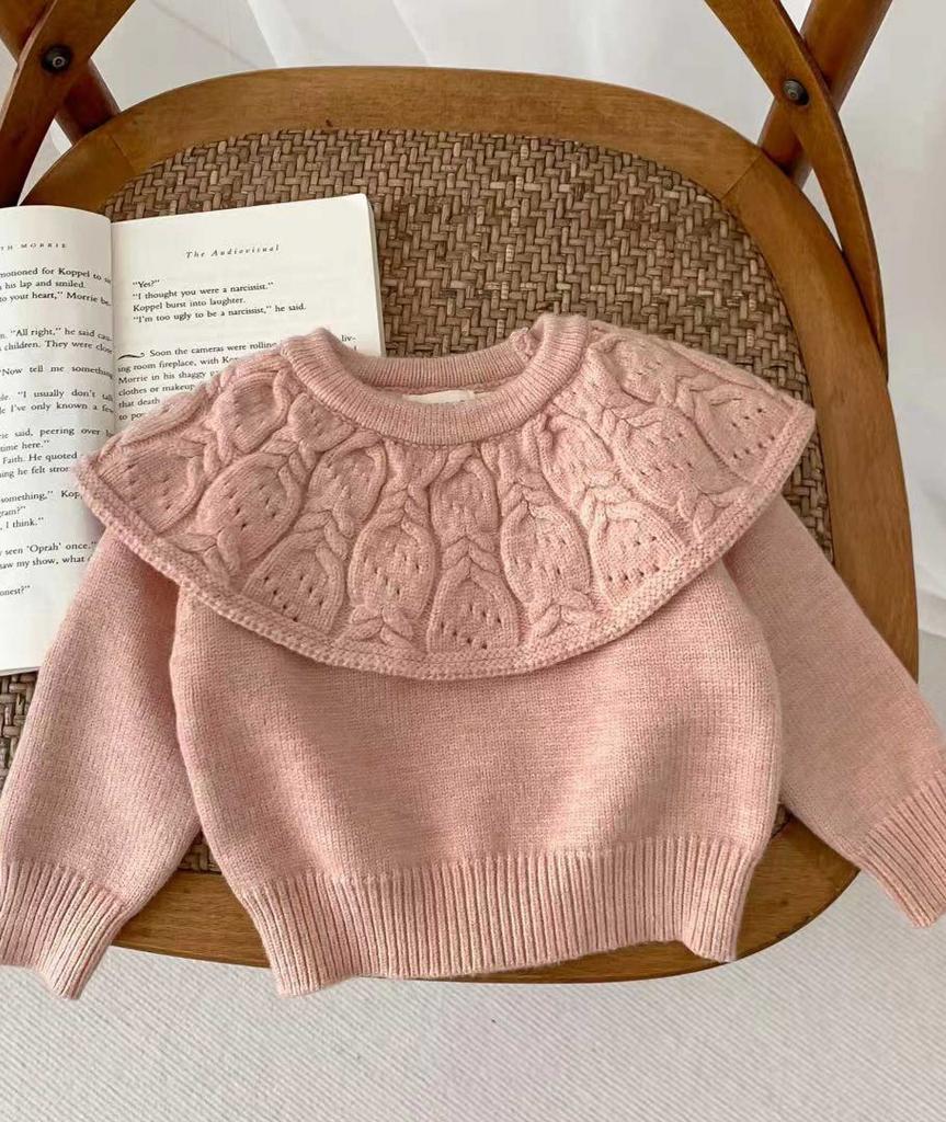 Luxury knit collar shorts 2 piece