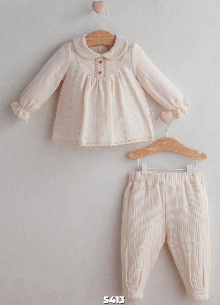 Dotty ecru Two Piece