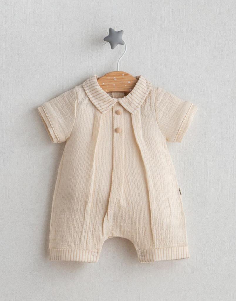 Ecru Cotton Romper