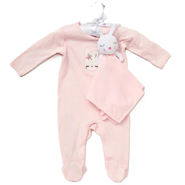 Bunny Sleepsuit with Comforter