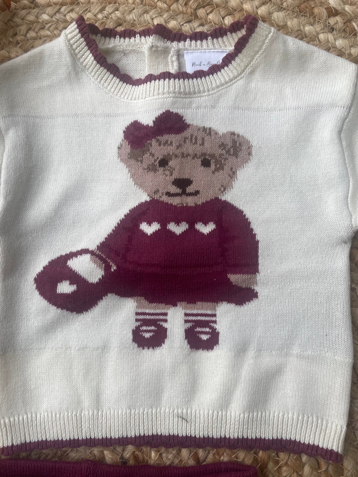Little miss teddy knit 2 piece