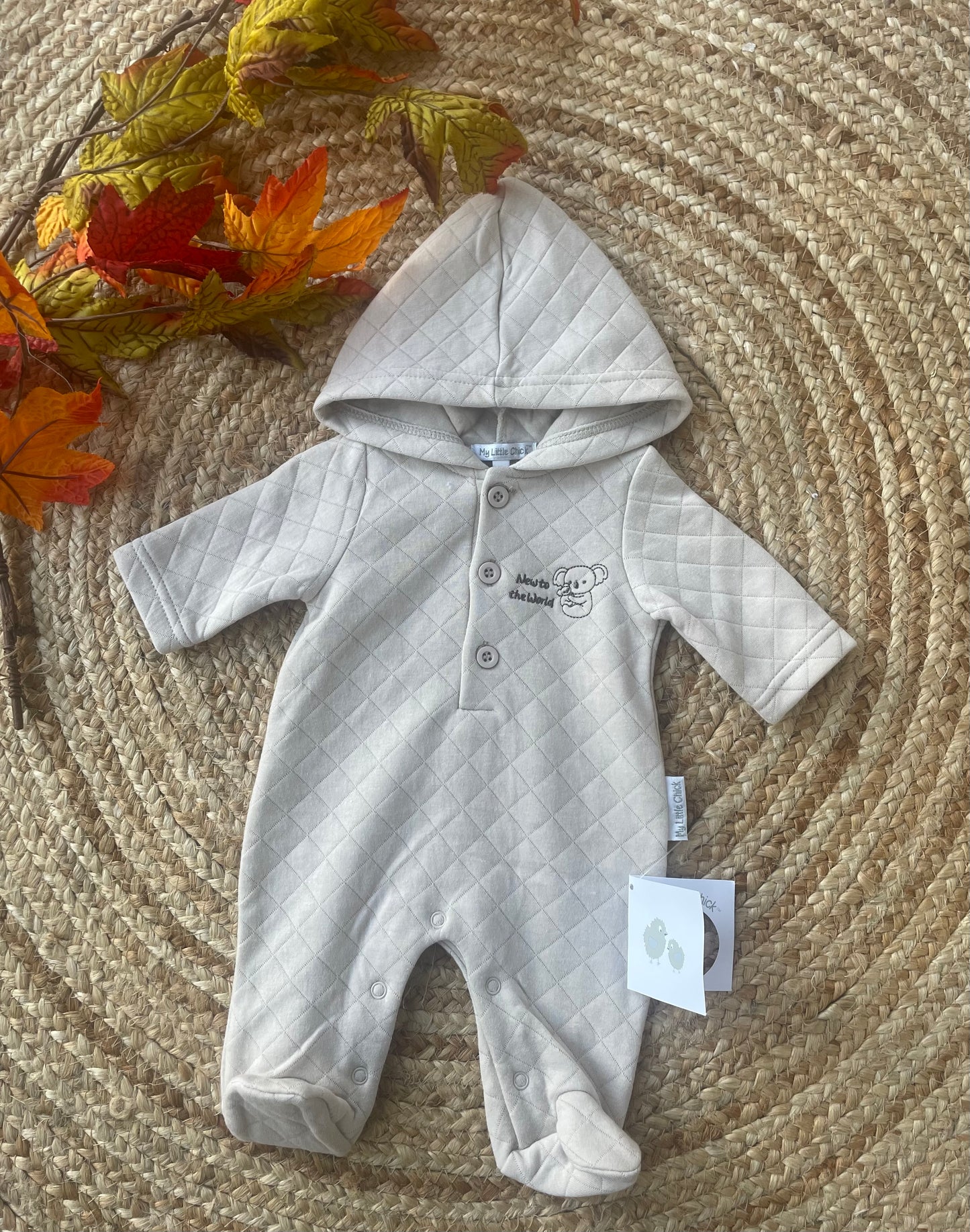 New to the World- Soft quilted all in one