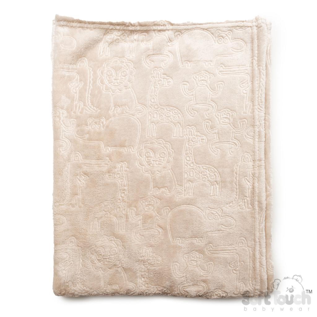 Animals Embossed Wrap Blanket