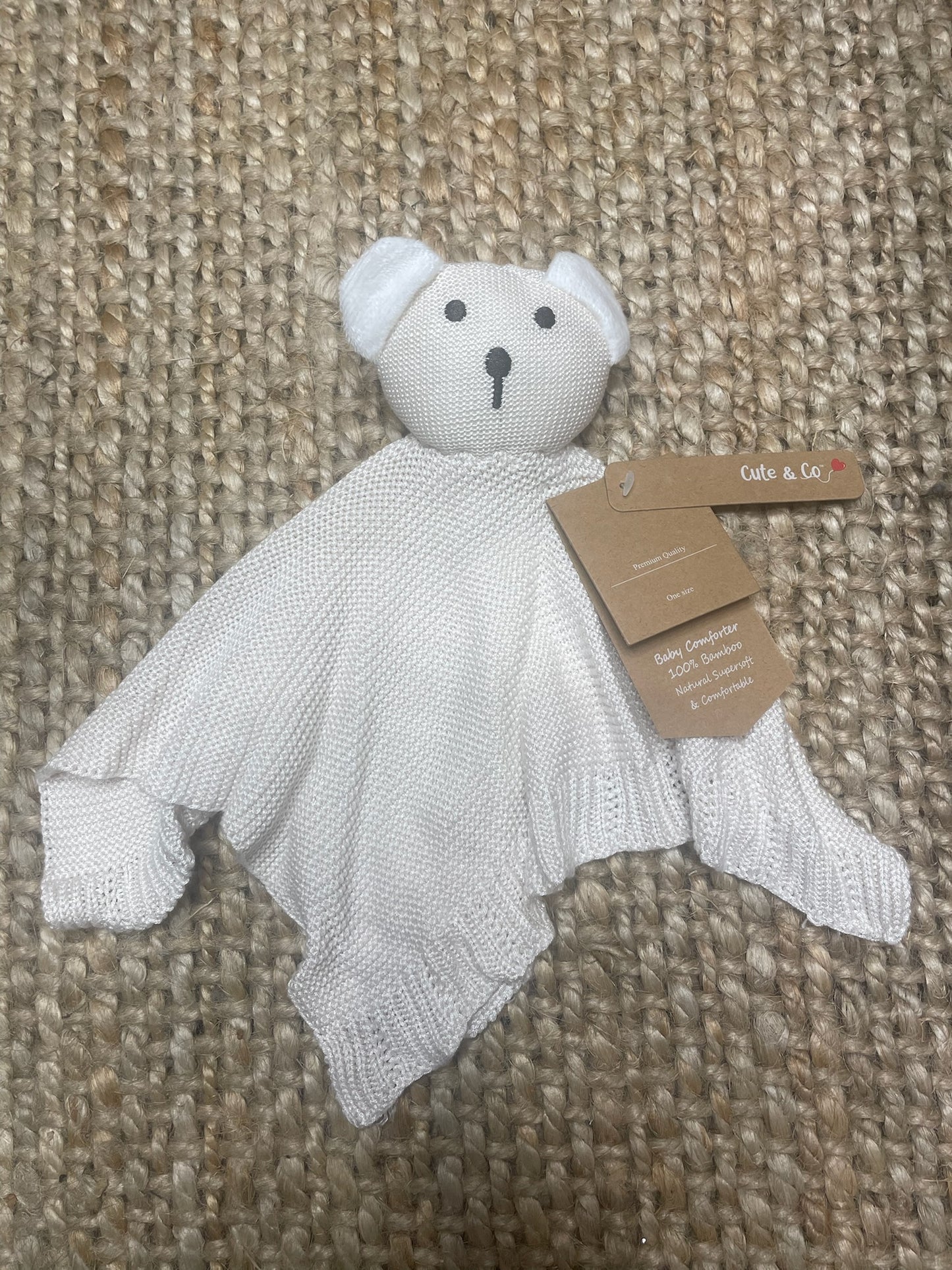 Soft eco teddy comforter