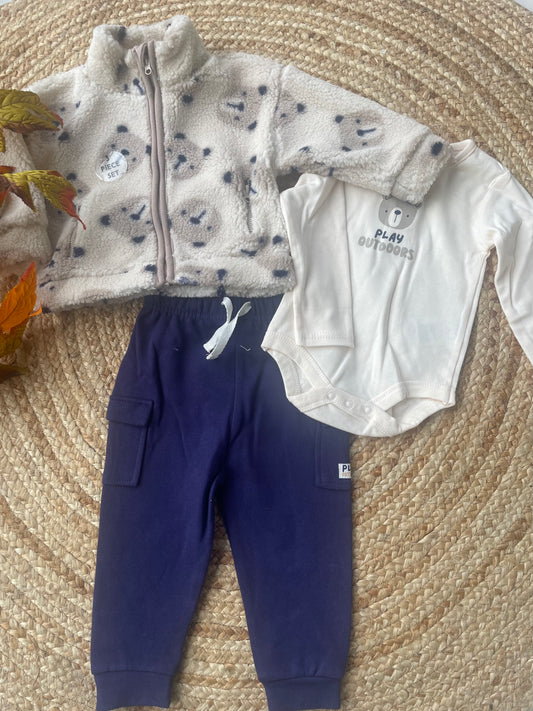 Teddy fleece 3 piece set