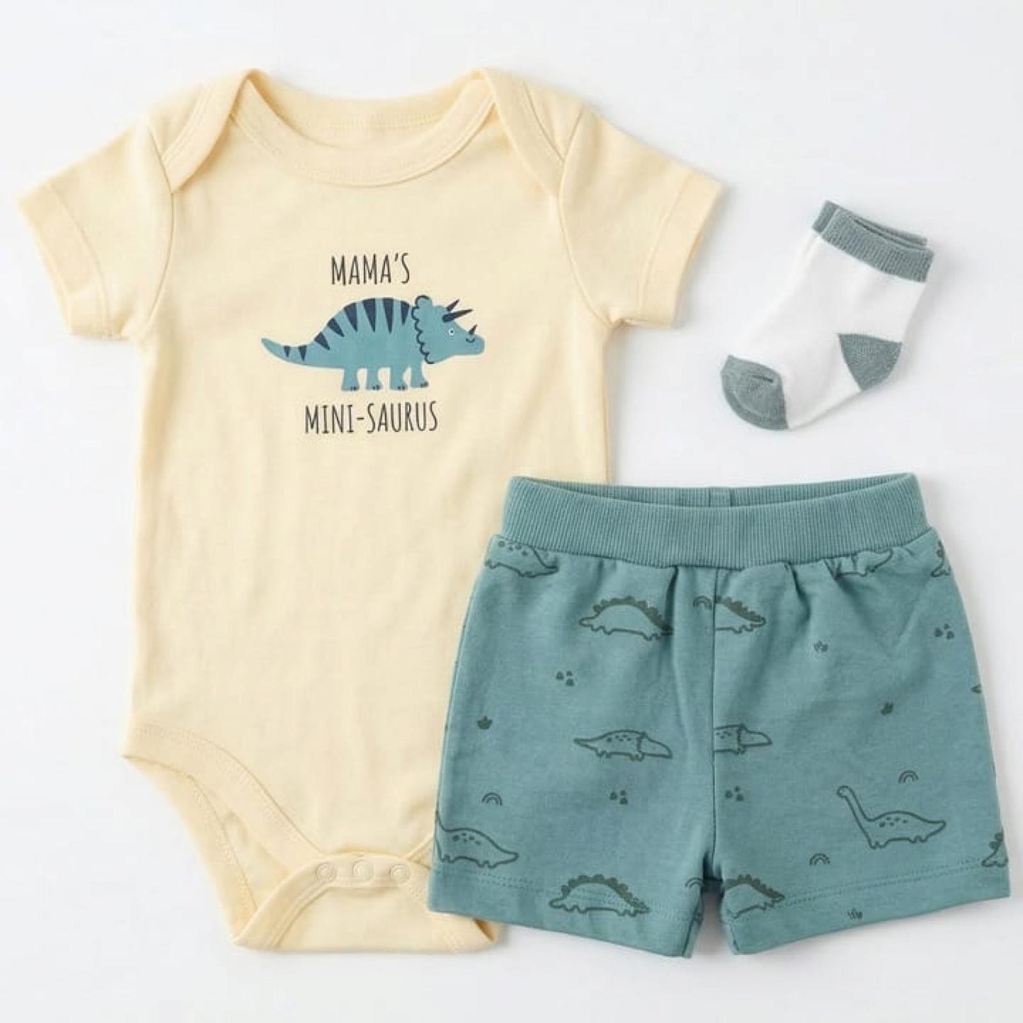 Mini Saurus shorts set