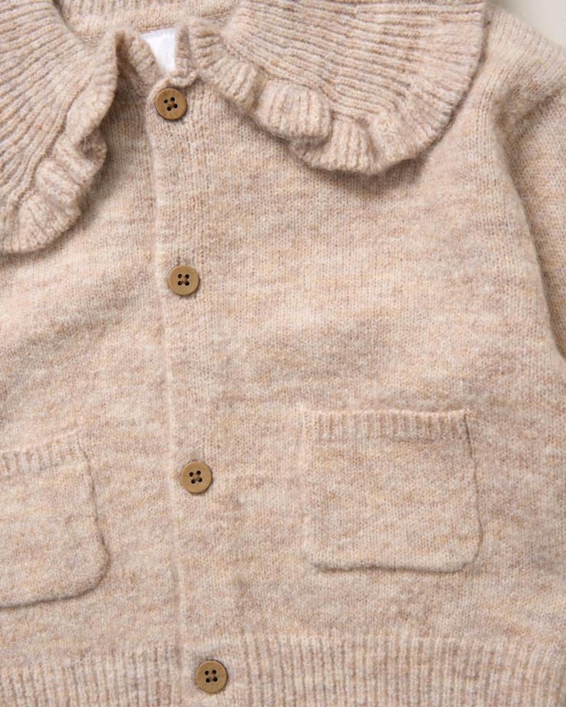 Knit Cardi & Tartan Skirt