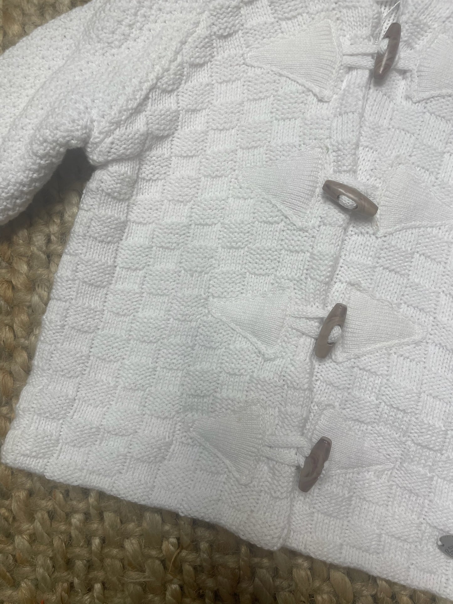 Hooded weave cotton Coatigan