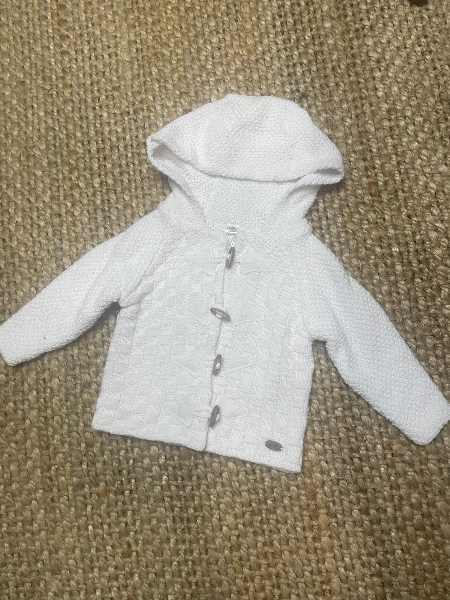 Hooded weave cotton Coatigan