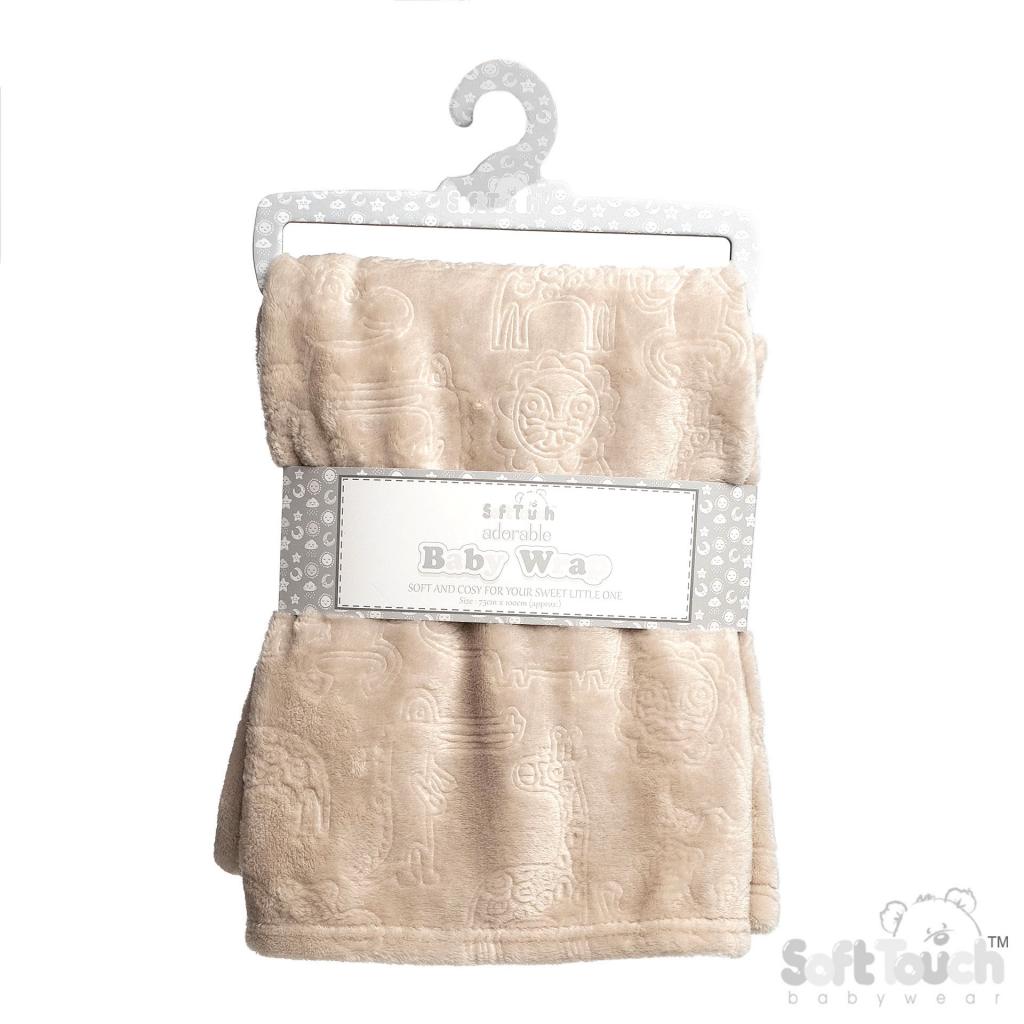 Animals Embossed Wrap Blanket