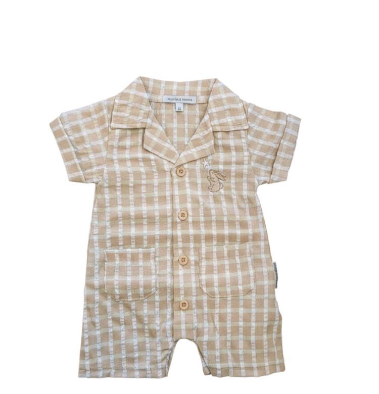 Checked Romper