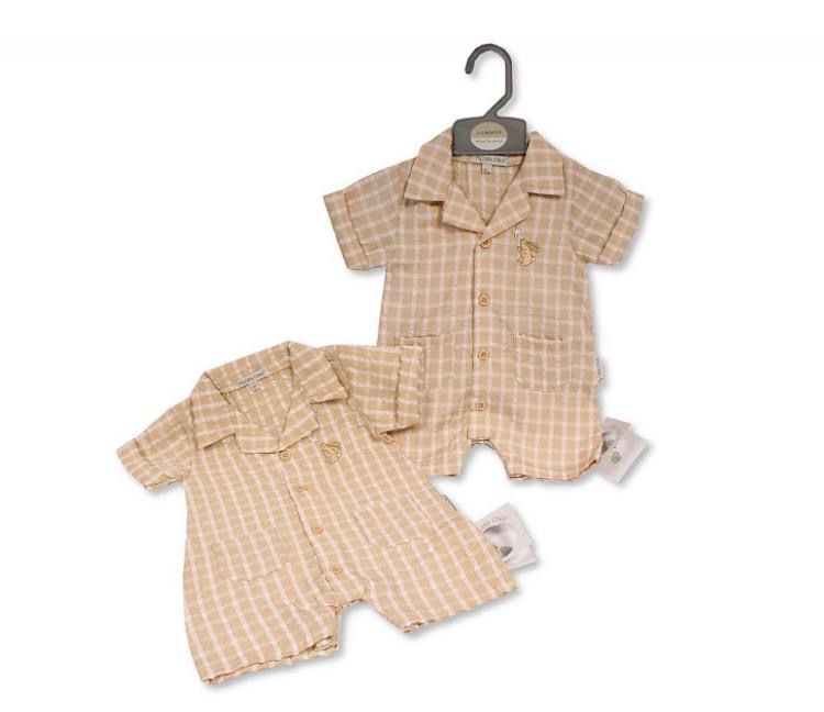 Checked Romper