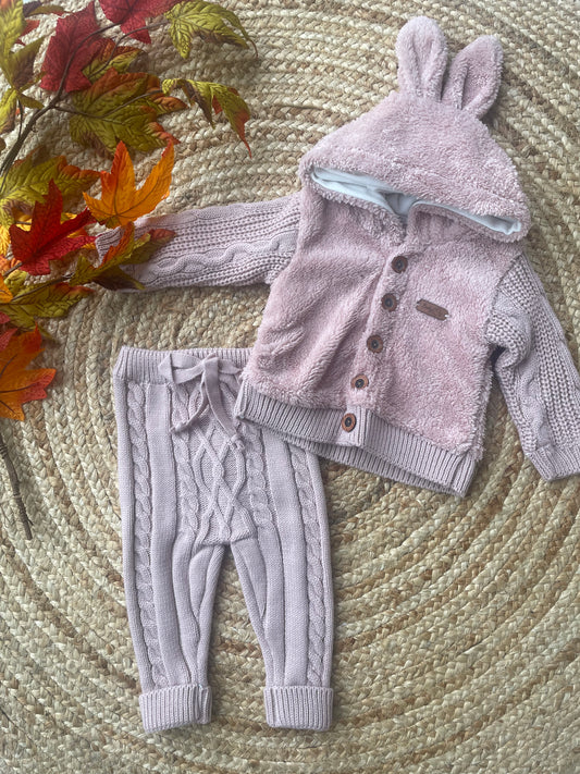 Baby pink cosy plush 2 piece