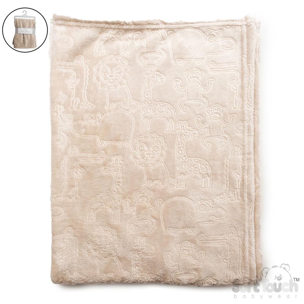 Animals Embossed Wrap Blanket