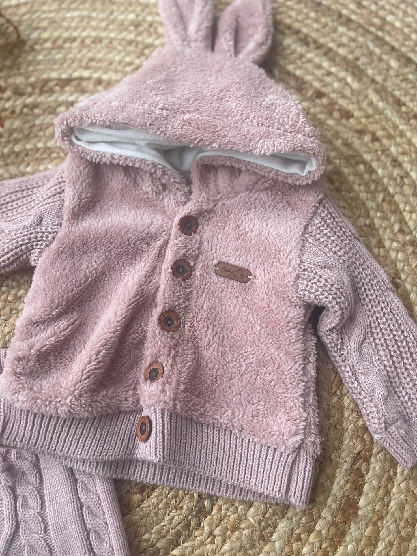 Baby pink cosy plush 2 piece