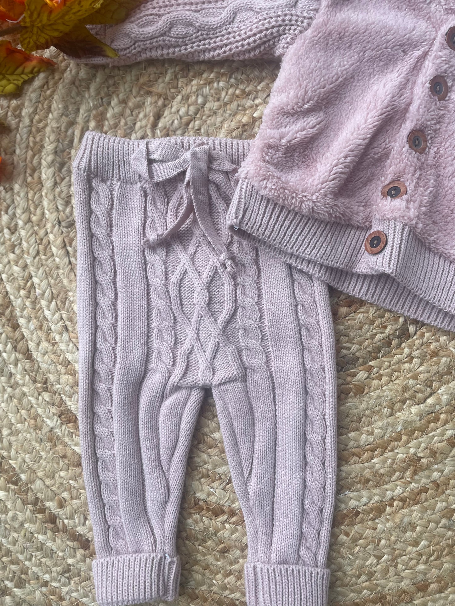 Baby pink cosy plush 2 piece