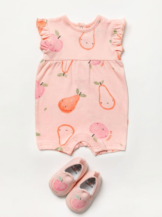 'Apples and Pears' Romper and Shoes