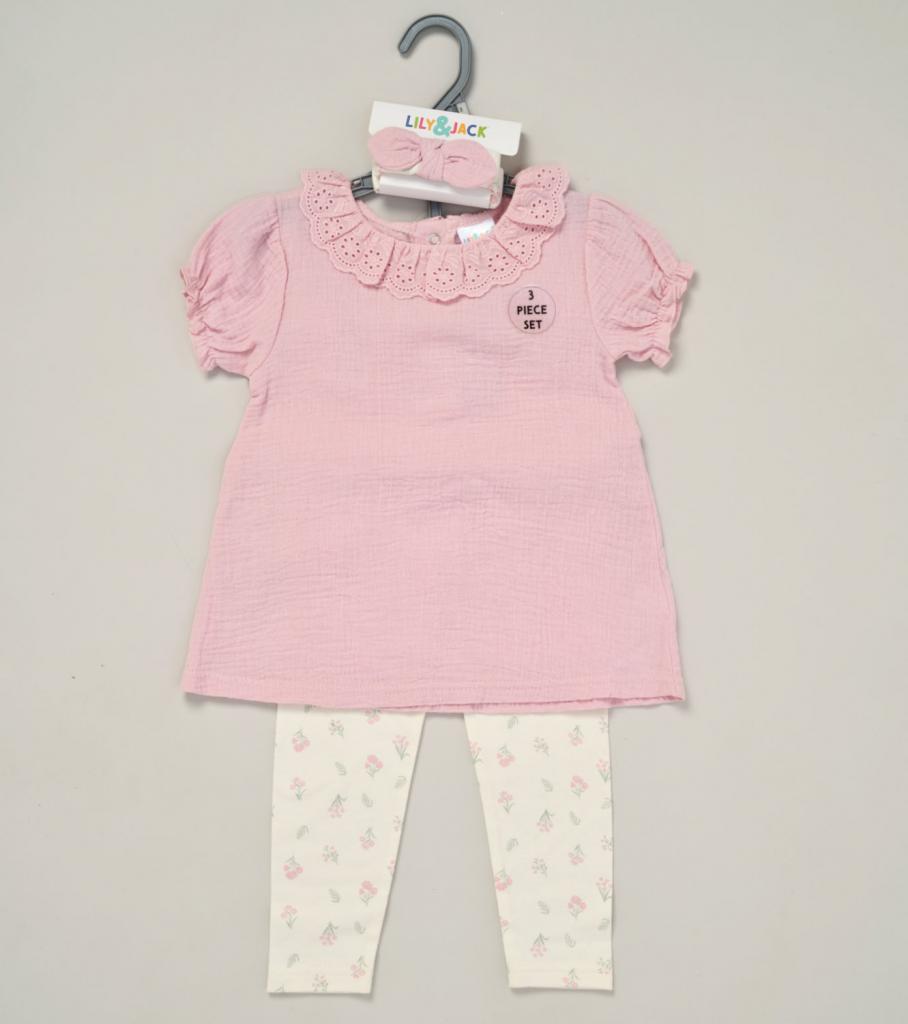 Muslin Floral Leggings Set