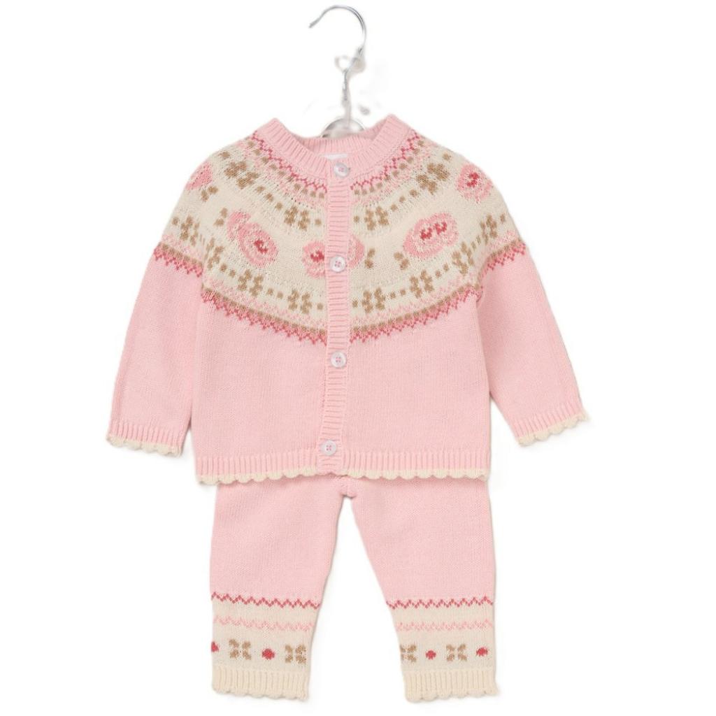 Knitted Rose 2 piece