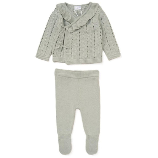 Wrap Frill Knitted Co-ord