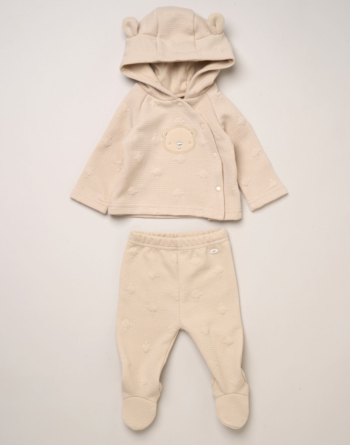 Teddy quilted hoodie Co-ord set