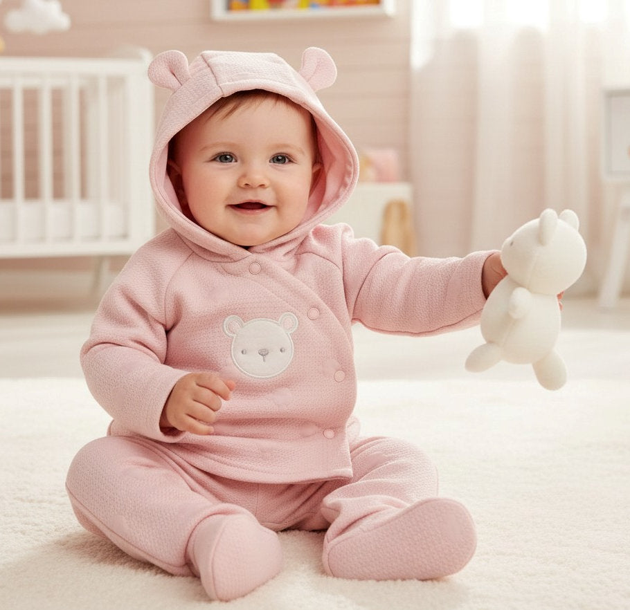 Teddy hoodie co-ord and toy