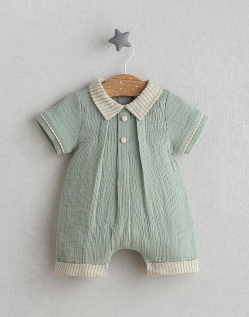 Sage Cotton Romper