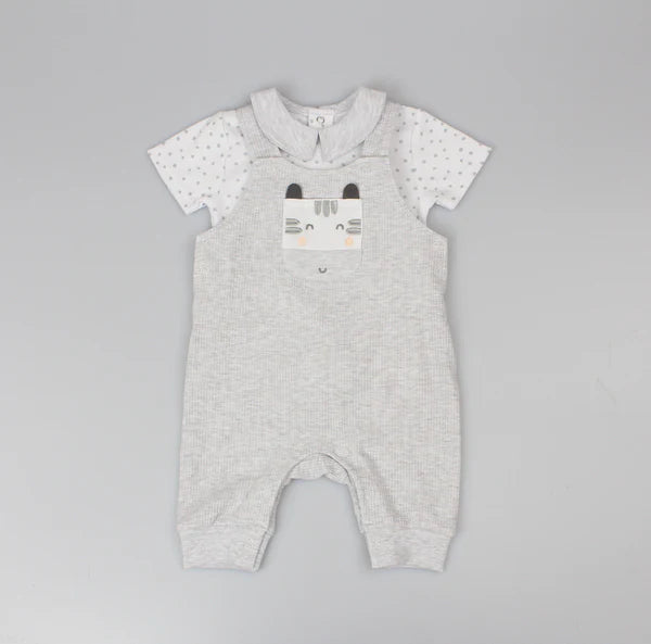 Zebra Dungaree Set